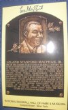 Lee MacPhail HOF Plaque Card