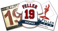 No 19 Bob Feller, Bob Feller Museum & Bob Feller #19 Uniform Lapel Pins