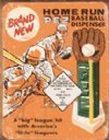 Baseball Pez dispenser tin sign